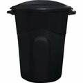United Solutions Rough & Rugged 32 Gal. Black Trash Can with Lid TI0020